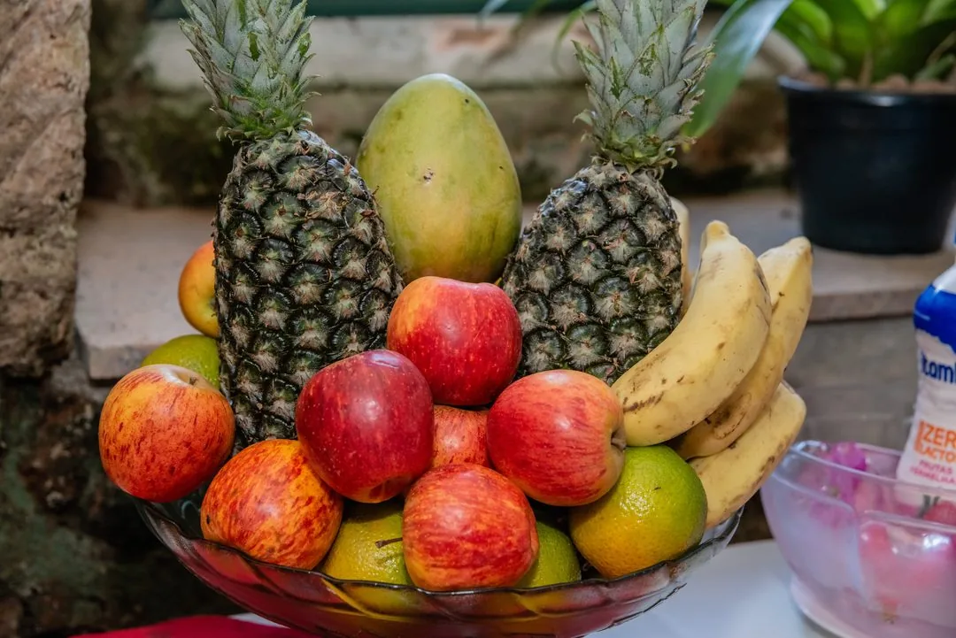 Frutas frescas da Pousada Vovô Chiquinho em Tiradentes